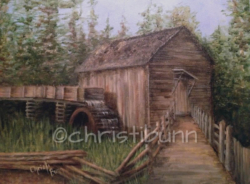 "Cable Mill - Cades Cove" - 18 x 24 acrylic